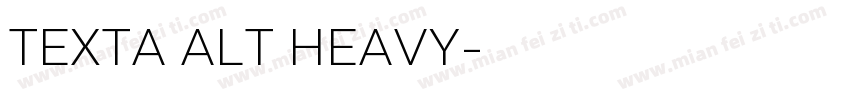 TEXTA ALT HEAVY字体转换